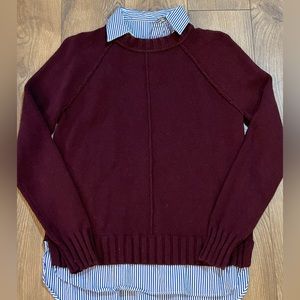 LAUREN RALPH LAUREN BUTTON UP SWEATER